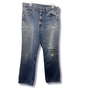 Rare Vintage '80s Sears Roebuck Distressed Jeans  34x36  Unisex/Boyfriend Jeans